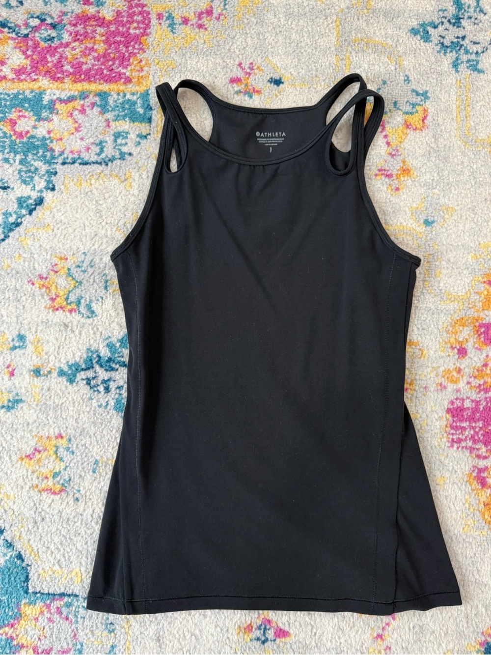 Athleta Black Double-Strap Performance Tank